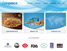 Tablet Screenshot of galapesca.com